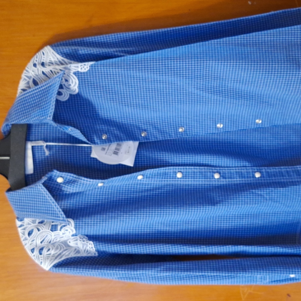 Chloe plaid blouse